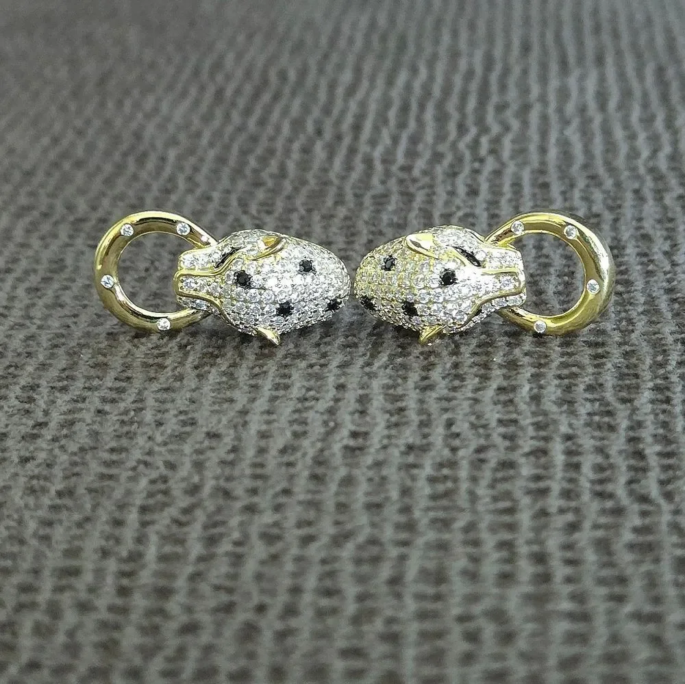 Cote d'Argent Cheetah Grasping Gold💛 Ring⭕️ Earrings